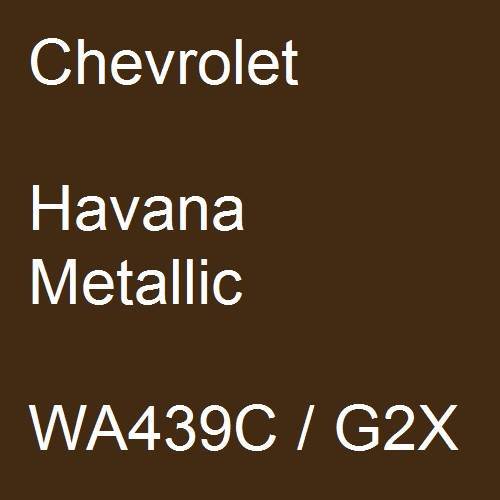 Chevrolet, Havana Metallic, WA439C / G2X.